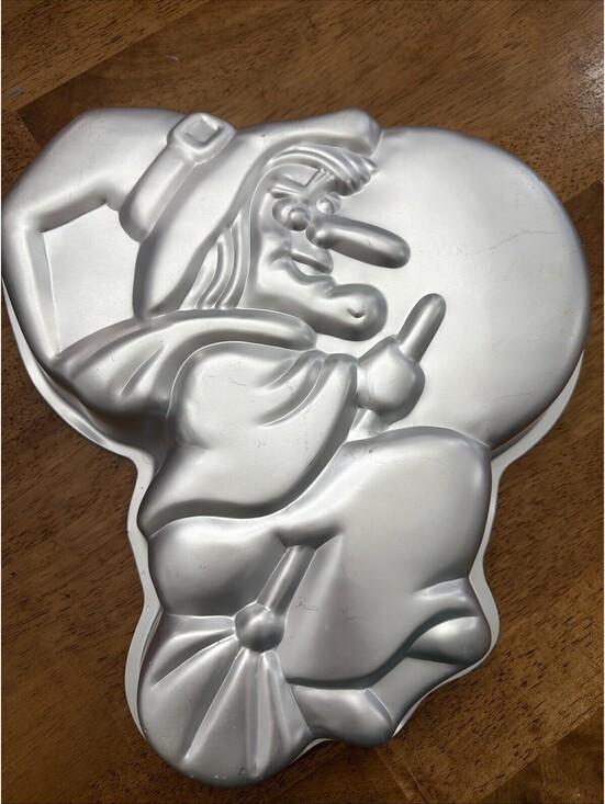 Wilton Other - Vintage Wilton Halloween Witch Cake Pan 502 3398 High Flyin 1981 Kitschy 12”